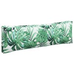 vidaXL Perne de paleți, 3 buc., model cu frunze, material textil