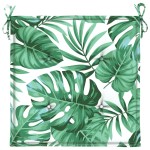 vidaXL Perne de scaun, model frunze, 2 buc., 40x40x3 cm, textil