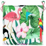 vidaXL Perne scaun de grădină, 2 buc., multicolor, 40x40x4 cm, textil