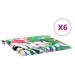 vidaXL Perne scaun de grădină, 6 buc., multicolor, 40x40x4 cm, textil vidaXL Perne scaun de grădină, 6 buc., multicolor, 40x40x4 cm, textil