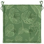 vidaXL Perne de scaun, model frunze, 6 buc., 40x40x4 cm, textil