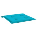 vidaXL Perne de scaun, 2 buc., turcoaz, 40x40x4 cm, textil vidaXL Perne de scaun, 2 buc., turcoaz, 40x40x4 cm, textil