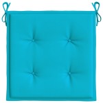 vidaXL Perne de scaun, 2 buc., turcoaz, 40x40x4 cm, textil vidaXL Perne de scaun, 2 buc., turcoaz, 40x40x4 cm, textil