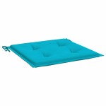 vidaXL Perne scaun de grădină, turcoaz, 6 buc., 40x40x4 cm, textil vidaXL Perne scaun de grădină, turcoaz, 6 buc., 40x40x4 cm, textil