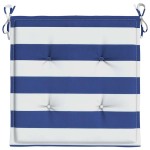 vidaXL Perne scaun grădină 4 buc dungi albastru&alb 50x50x4 cm, textil vidaXL Perne scaun grădină 4 buc dungi albastru&alb 50x50x4 cm, textil