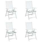 vidaXL Perne de scaun, model frunze, 4 buc., 50x50x3 cm, textil vidaXL Perne de scaun, model frunze, 4 buc., 50x50x3 cm, textil