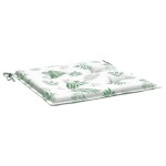 vidaXL Perne de scaun, model frunze, 4 buc., 50x50x3 cm, textil vidaXL Perne de scaun, model frunze, 4 buc., 50x50x3 cm, textil