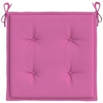 vidaXL Perne pentru scaun, 2 buc., roz, 50x50x4 cm, material textil