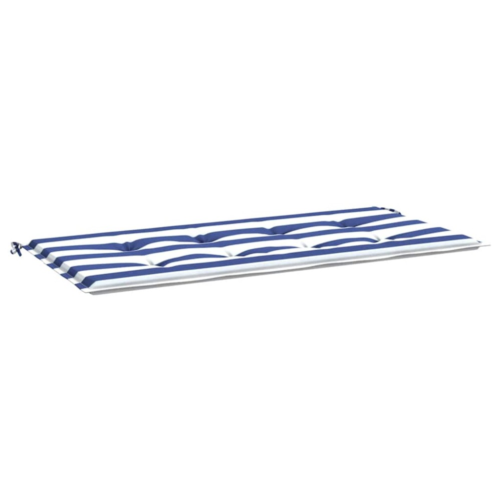 vidaXL Pernă de bancă dungi albastre și albe 100x50x4 cm textil oxford