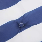 vidaXL Pernă de bancă dungi albastre și albe 100x50x4 cm textil oxford
