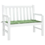 vidaXL Pernă bancă de grădină model frunze, 100x50x4 cm, textil oxford