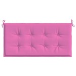vidaXL Pernă bancă de grădină, roz, 100x50x4 cm, material oxford