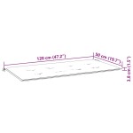 vidaXL Pernă bancă de grădină model frunze, 120x50x4 cm, textil oxford