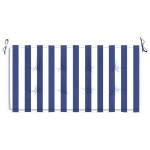vidaXL Pernă bancă grădină, albastru&alb, 120x50x4 cm, textil oxford