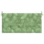 vidaXL Pernă bancă de grădină model frunze, 120x50x4 cm, textil oxford
