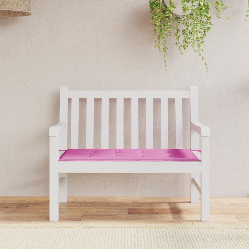 vidaXL Pernă pentru bancă de grădină roz 120x50x4 cm Țesătură Oxford