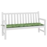 vidaXL Pernă bancă de grădină model frunze, 150x50x4 cm, textil oxford vidaXL Pernă bancă de grădină model frunze, 150x50x4 cm, textil oxford