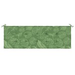 vidaXL Pernă bancă de grădină model frunze, 150x50x4 cm, textil oxford vidaXL Pernă bancă de grădină model frunze, 150x50x4 cm, textil oxford
