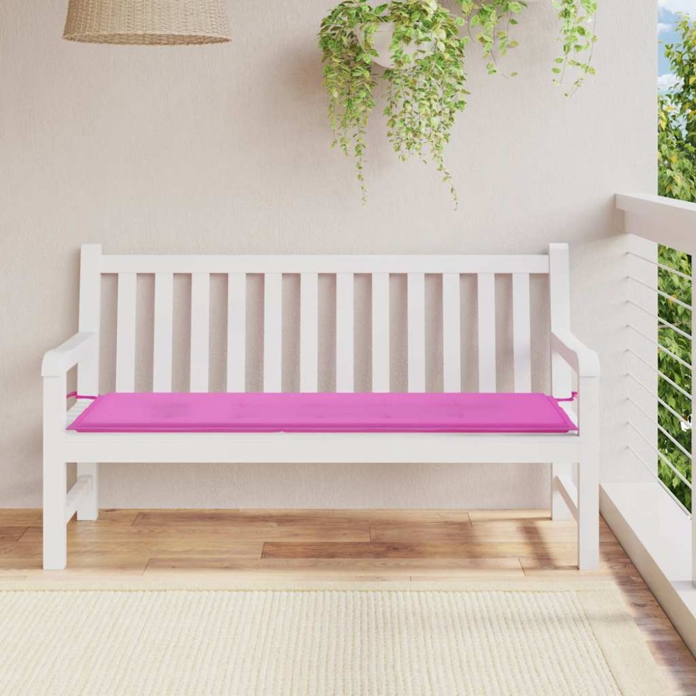 vidaXL Pernă de bancă de grădină, roz, 150x50x4 cm, textil oxford