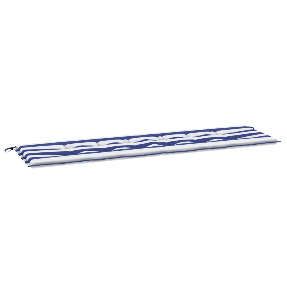vidaXL Pernă bancă, dungi albastre/albe, 180x50x4 cm, material oxford
