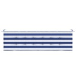 vidaXL Pernă bancă, dungi albastre/albe, 180x50x4 cm, material oxford