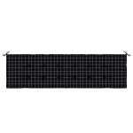 vidaXL Pernă bancă grădină, carouri negre, 180x50x4 cm material oxford vidaXL Pernă bancă grădină, carouri negre, 180x50x4 cm material oxford