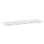 vidaXL Perna pentru bănci de grădină Alb și verde 180 x 50 x 4 cm vidaXL Perna pentru bănci de grădină Alb și verde 180 x 50 x 4 cm