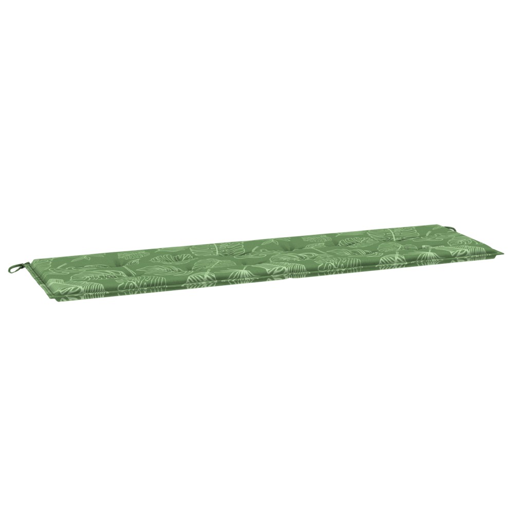 vidaXL Pernă bancă grădină, model frunze, 180x50x4 cm, material oxford
