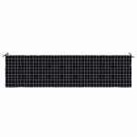 vidaXL Pernă bancă de grădină, negru carouri, 200x50x4 cm, textil vidaXL Pernă bancă de grădină, negru carouri, 200x50x4 cm, textil