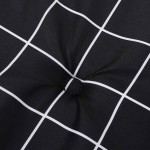 vidaXL Pernă bancă de grădină, negru carouri, 200x50x4 cm, textil vidaXL Pernă bancă de grădină, negru carouri, 200x50x4 cm, textil