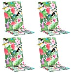 vidaXL Perne de scaun spătar înalt, 4 buc., multicolor, textil