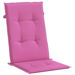 vidaXL Perne scaun cu spătar înalt, 2 buc., roz, 120x50x3 cm, textil vidaXL Perne scaun cu spătar înalt, 2 buc., roz, 120x50x3 cm, textil