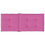 vidaXL Perne scaun cu spătar înalt, 2 buc., roz, 120x50x3 cm, textil vidaXL Perne scaun cu spătar înalt, 2 buc., roz, 120x50x3 cm, textil