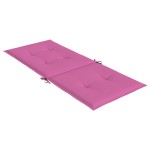 vidaXL Perne de scaun spătar înalt, 4 buc., roz, textil