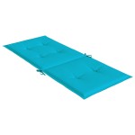 vidaXL Perne de scaun spătar înalt, 6 buc., turcoaz, textil vidaXL Perne de scaun spătar înalt, 6 buc., turcoaz, textil