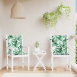 vidaXL Perne pentru scaune Altele 2 pcs model frunze 100 x 50 x 3 cm vidaXL Perne pentru scaune Altele 2 pcs model frunze 100 x 50 x 3 cm