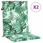 vidaXL Perne pentru scaune Altele 2 pcs model frunze 100 x 50 x 3 cm vidaXL Perne pentru scaune Altele 2 pcs model frunze 100 x 50 x 3 cm
