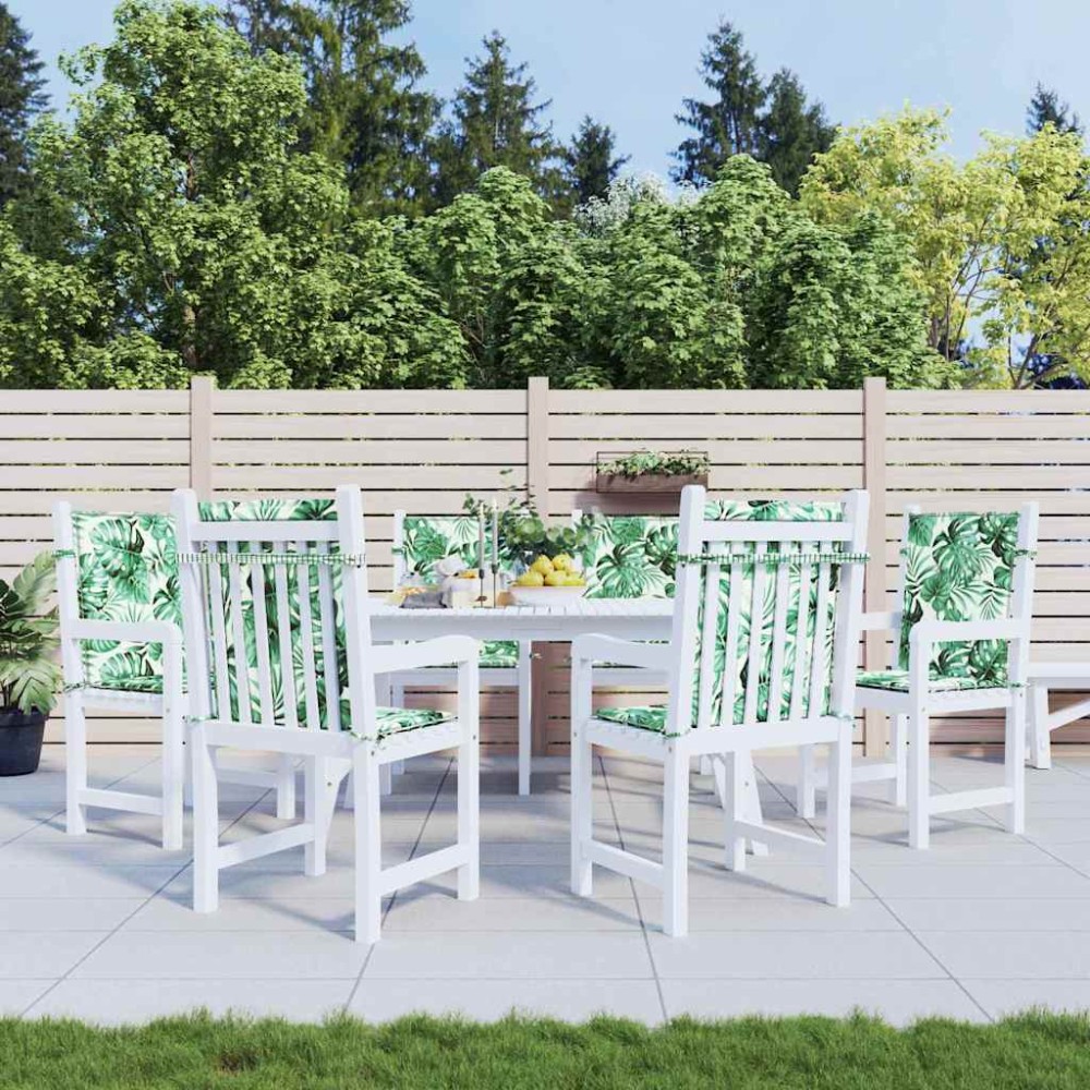 vidaXL Perne pentru scaune Altele 6 pcs model frunze 100 x 50 x 3 cm