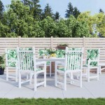 vidaXL Perne pentru scaune Altele 6 pcs model frunze 100 x 50 x 3 cm