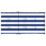 vidaXL Perne de scaun spătar jos, 6 buc. dungi albastre&albe, textil