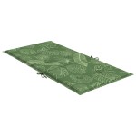 vidaXL Perne de scaun spătar jos, 2 buc., model frunze, textil
