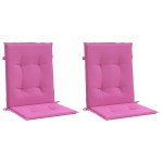 vidaXL Perne pentru scaune cu spătar mic, 2 buc., roz, textil