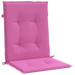 vidaXL Perne pentru scaune cu spătar mic, 4 buc., roz, textil vidaXL Perne pentru scaune cu spătar mic, 4 buc., roz, textil