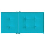 vidaXL Perne pentru scaune cu spătar mic, 2 buc., turcoaz, textil
