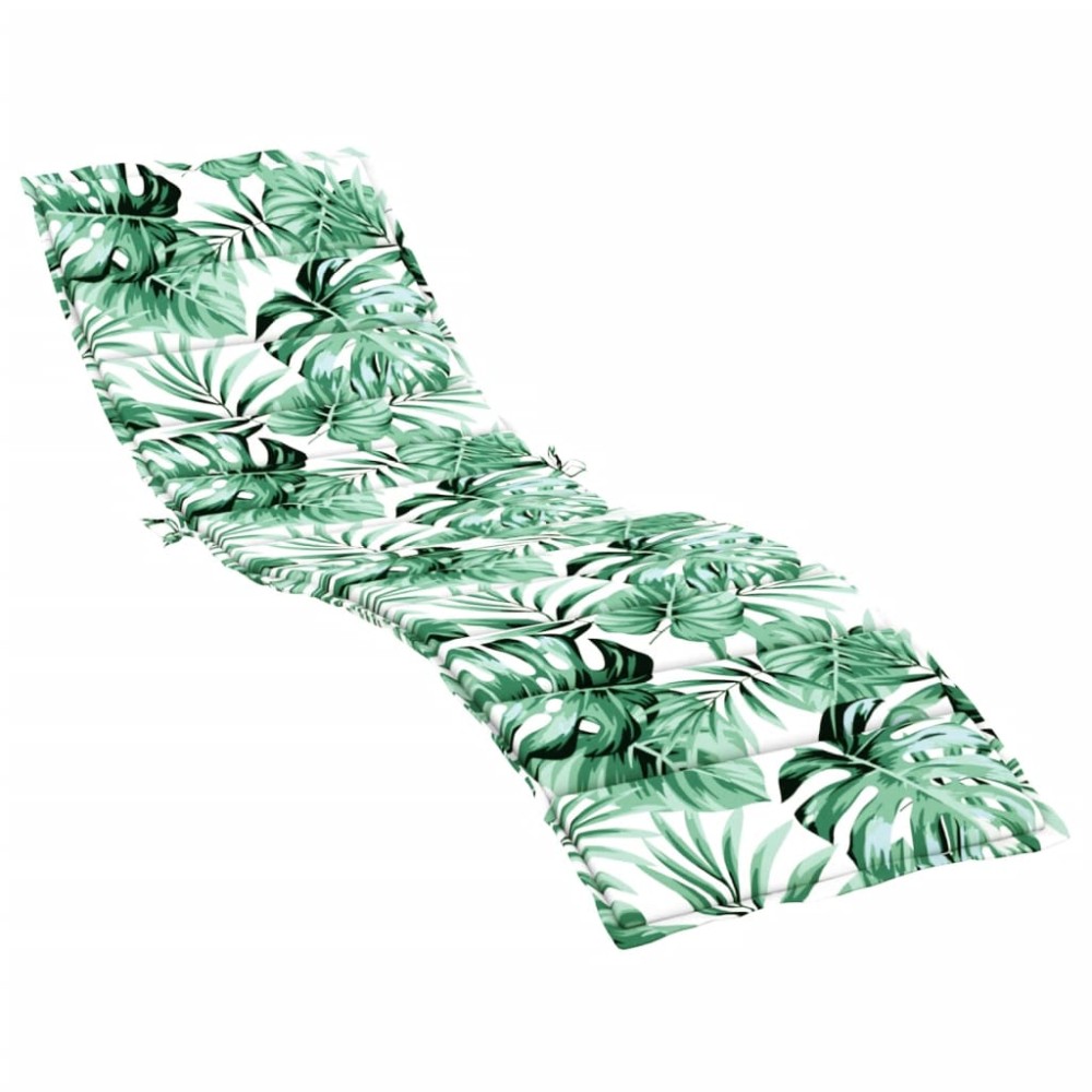 vidaXL Pernă de șezlong, model frunze, textil Oxford