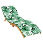 vidaXL Perna de șezlong pentru soare Floral Verde 200 x 70 x 4 cm vidaXL Perna de șezlong pentru soare Floral Verde 200 x 70 x 4 cm