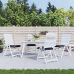 vidaXL Perne de scaun, 4 buc., antracit, 40x40x7 cm, textil oxford vidaXL Perne de scaun, 4 buc., antracit, 40x40x7 cm, textil oxford