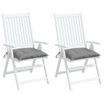 vidaXL Perne de scaun, 2 buc., gri, 40x40x7 cm, textil oxford