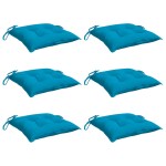 vidaXL Perne de scaun 6 buc. albastru deschis 40x40x7 cm textil oxford vidaXL Perne de scaun 6 buc. albastru deschis 40x40x7 cm textil oxford