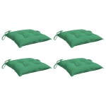 vidaXL Perne de scaun, 4 buc., verde, 40x40x7 cm, textil oxford